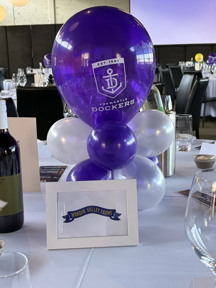 Fremantle balloon centrepiece