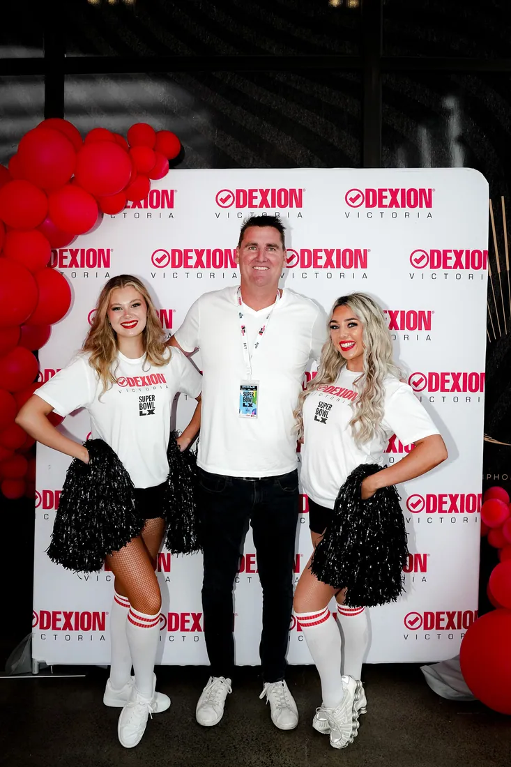 Cheerleaders performing at the NFL Super Bowl 2026 event