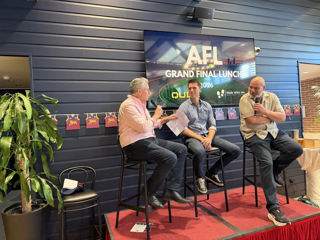 Panel discussion at the AFL Grand Final Week Brisbane lunch