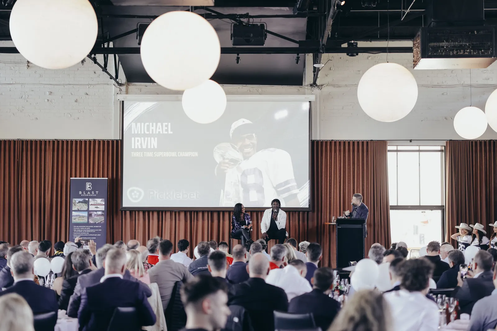 Guests gathered at the NFL Melbourne 2026 experience