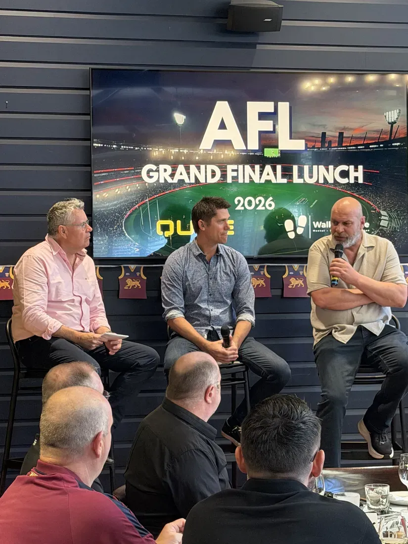 Panel of speakers at the AFL Grand Final Lunch in Brisbane