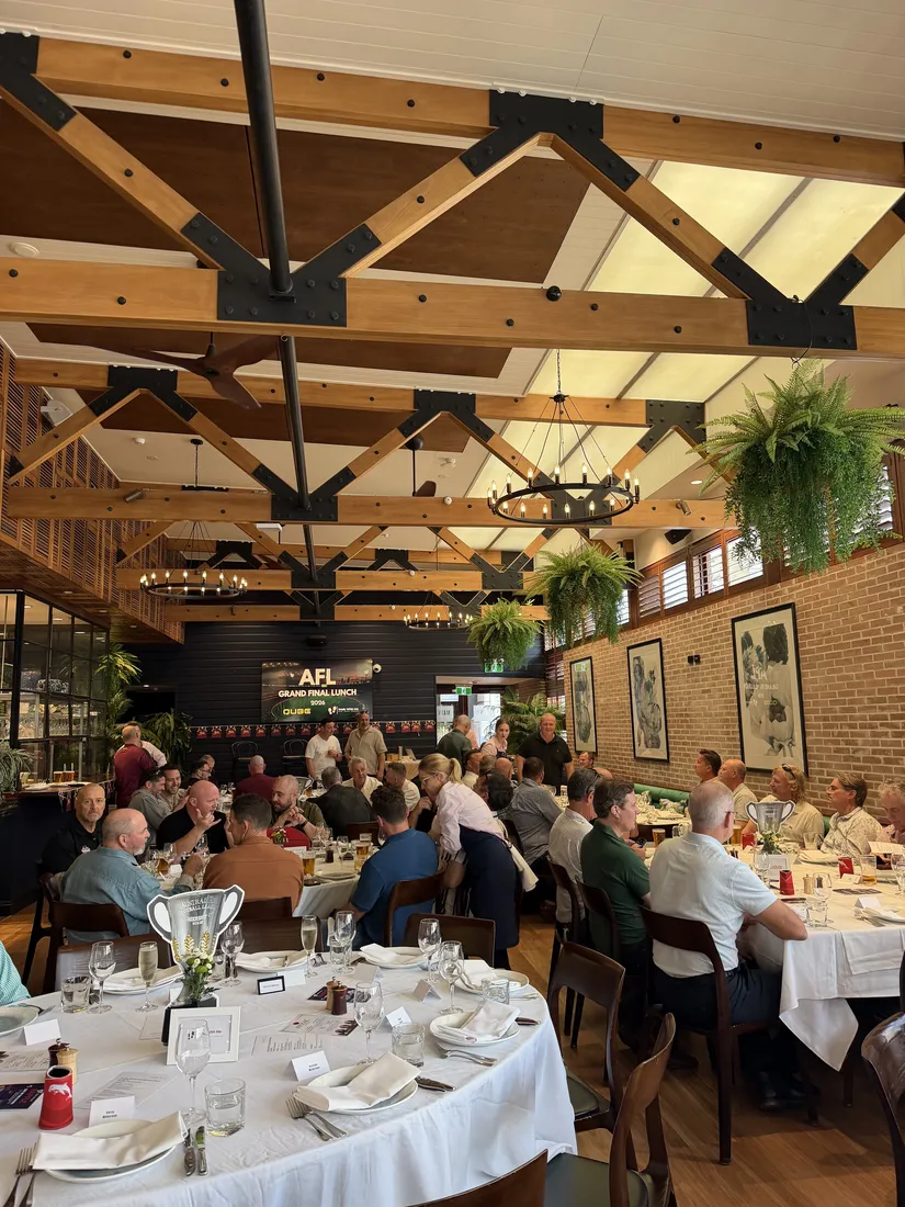 Guests seated at the AFL Grand Final Week Brisbane lunch