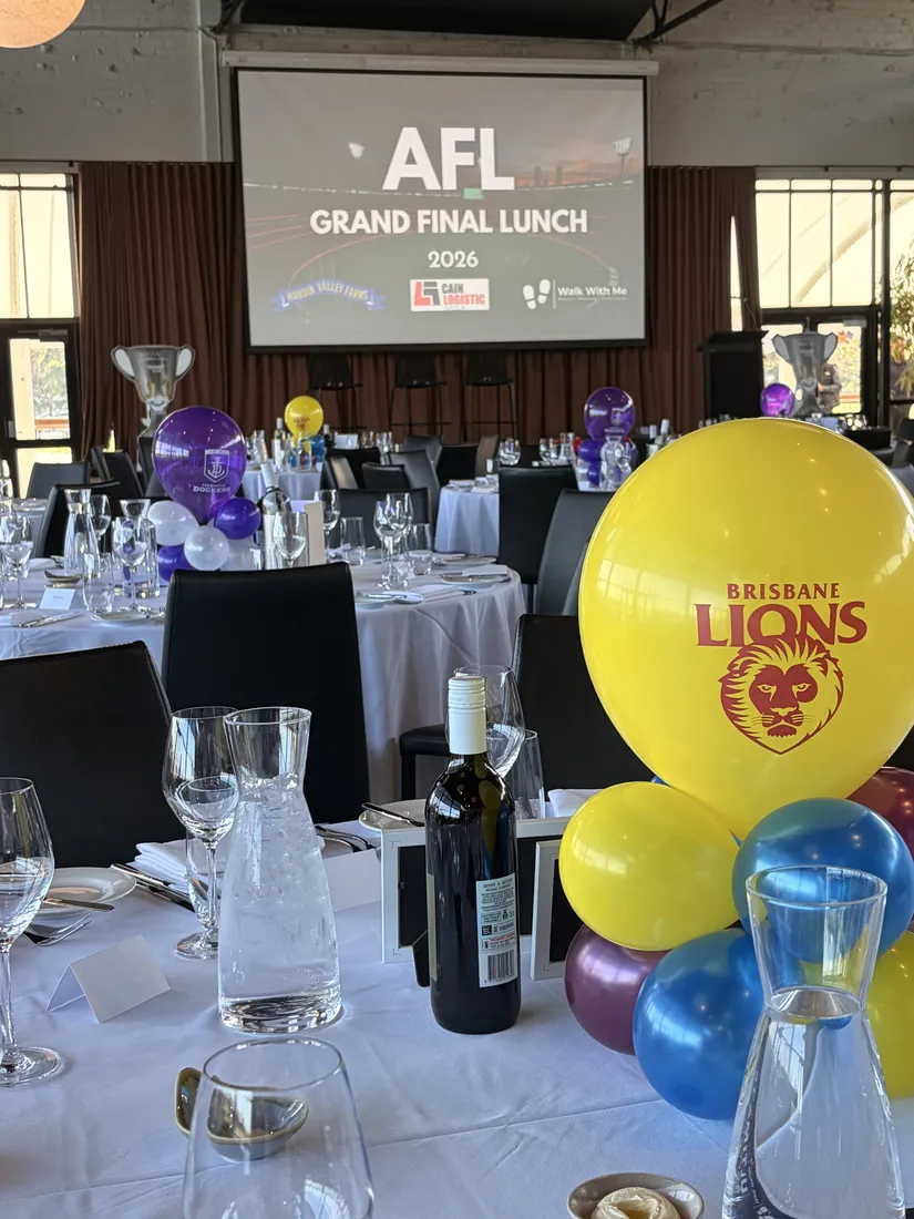 A table setting at the event