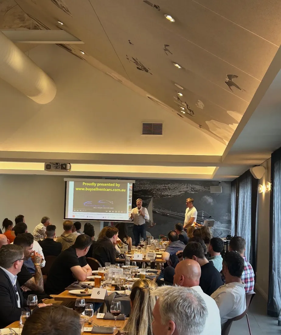 Speakers addressing guests at the Perth lunch