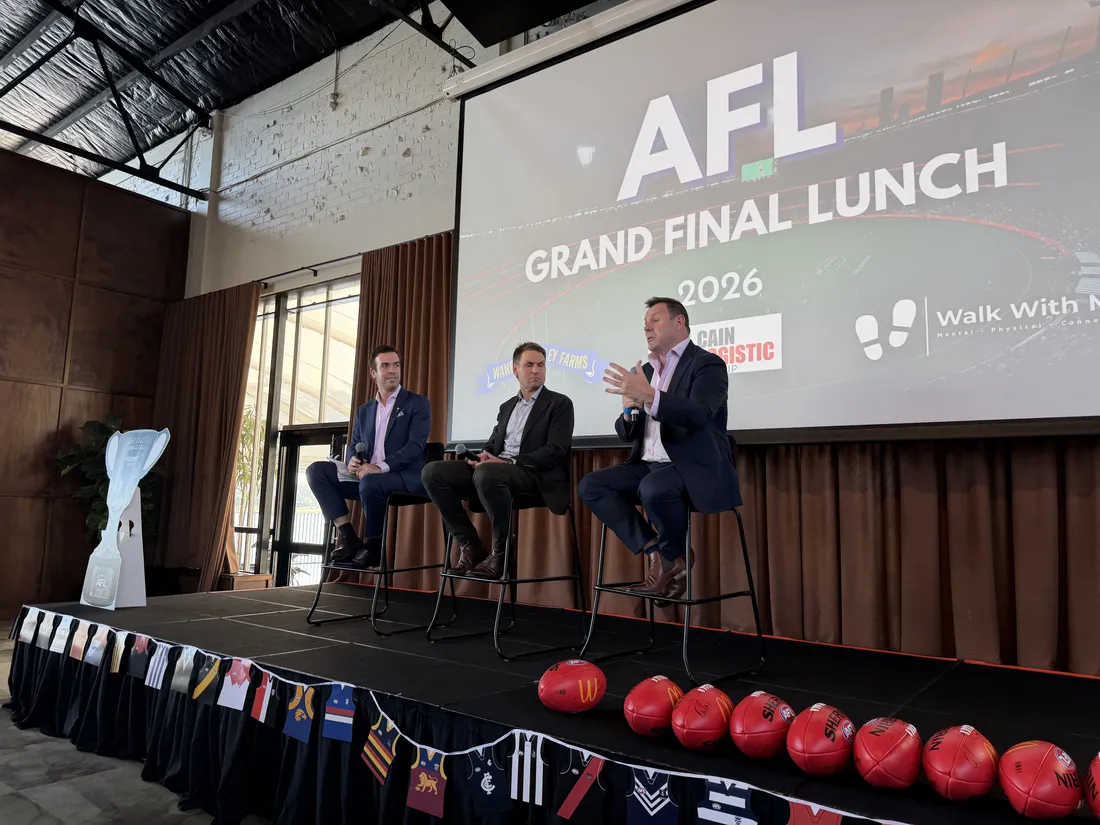 Panel discussion at the AFL Grand Final lunch
