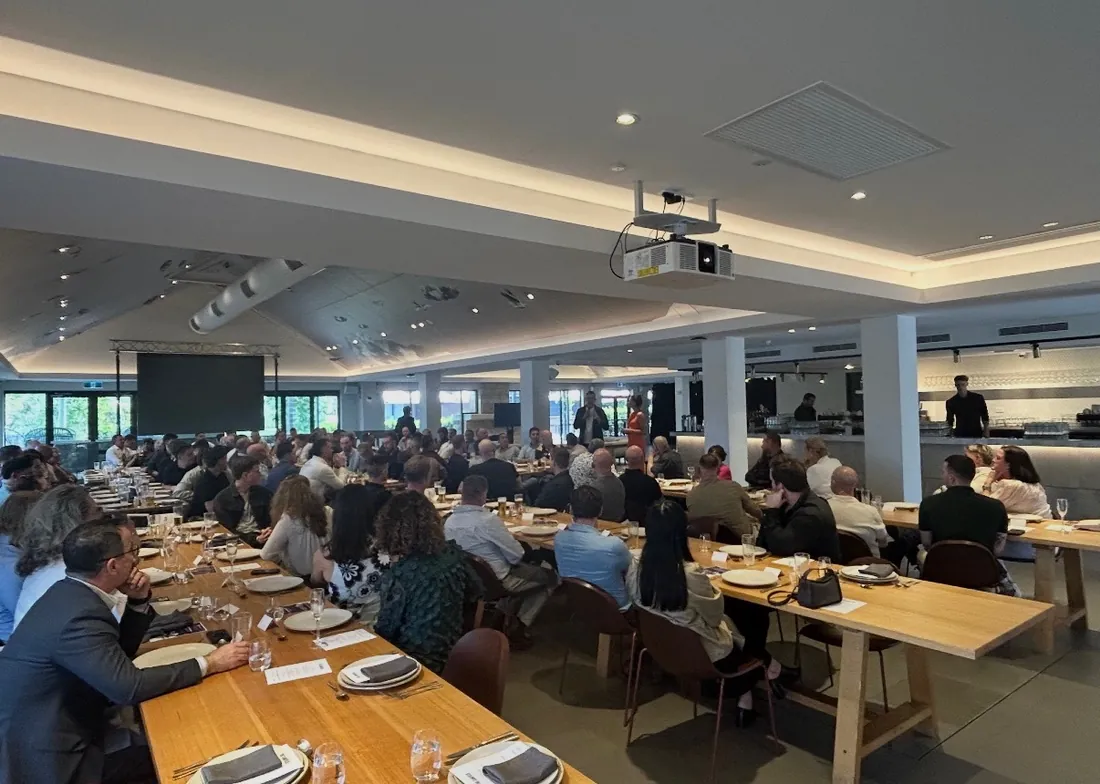 The Perth event room filled with guests for lunch